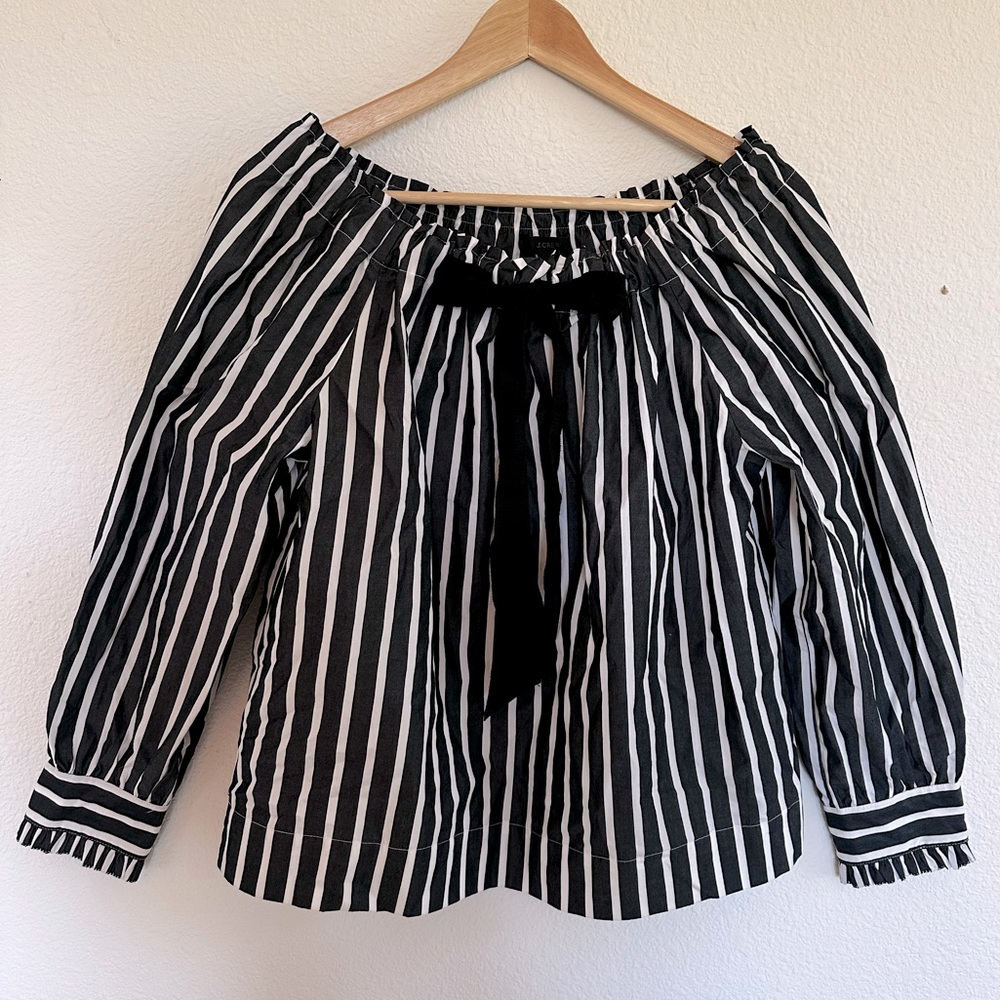J Crew Bow Tie Blouse